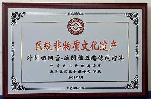 21点五龙游戏网
外科回阳膏-治阴性五疮传统疗法和五枝黑膏-治风寒湿邪致行痛着痹症成功入选区级非物质文化遗产